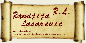 Ranđija Lašarević vizit kartica